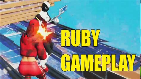 Ruby Skin Gameplay In Fortnite Zone Wars Youtube