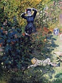 Camille and Jean Monet in the Garden at Argenteuil, 1873 - Claude Monet ...