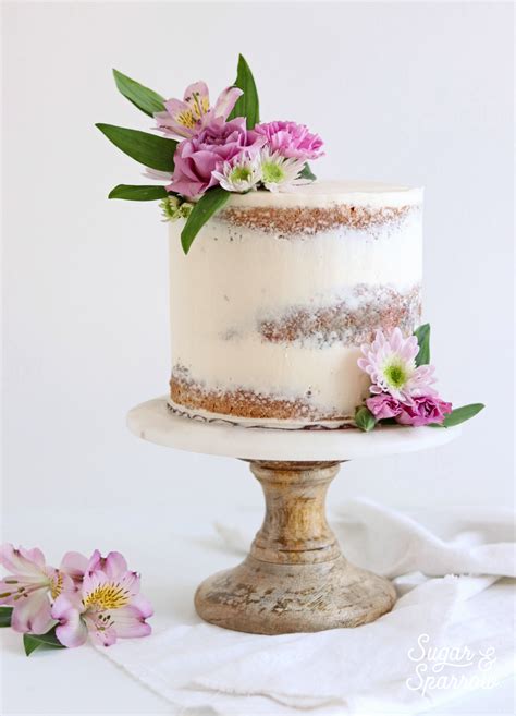 How To Frost A Flawless Semi Naked Cake Sugar And Sparrow