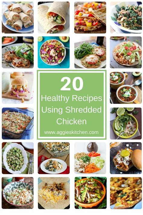 Maybe you would like to learn more about one of these? Healthy Shredded Chicken Recipes - Aggie's Kitchen