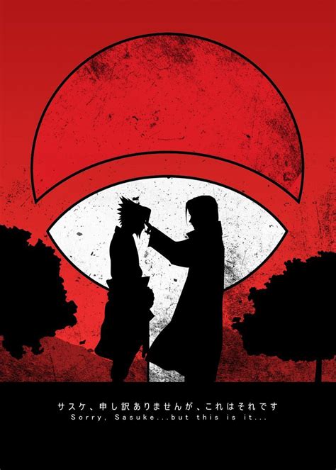 Sasuke And Itachi Poster By Genji Illustration Displate In 2021