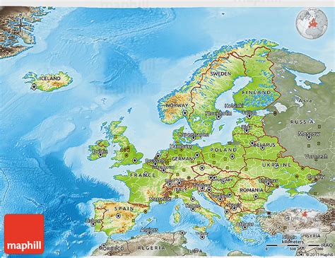 Physical Map Of Europe Blank Best Map Collection