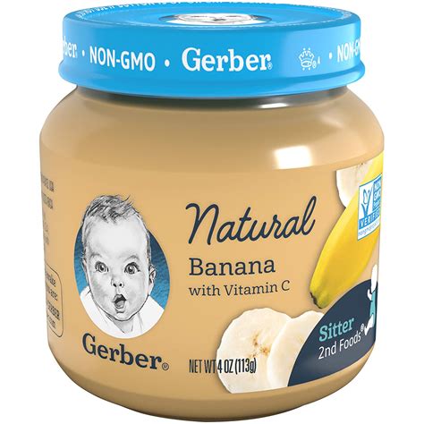 Experiments with strained baby food began shortly thereafter, and infant sally gerber became the company's first baby food tester. Gerber 2nd Foods Baby Food Jars, Natural Banana, 4 Ounce ...