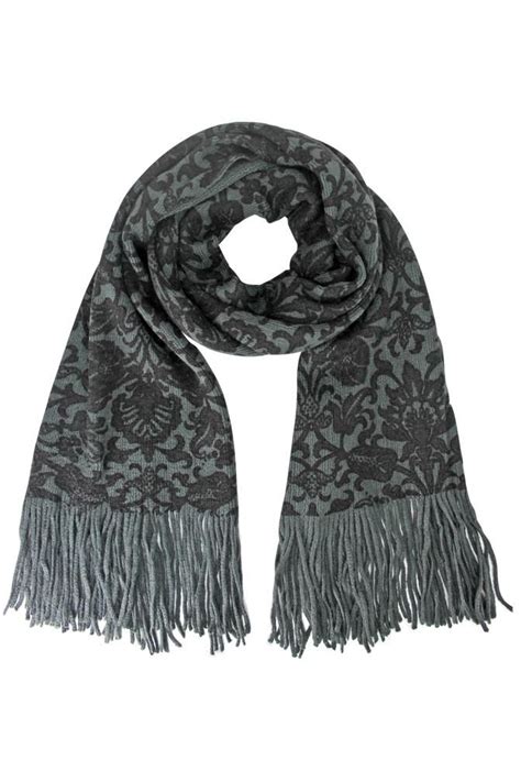 Poshmark makes shopping fun, affordable & easy! Victorian Damask Print Long Knit Scarf | Knitting, Scarf ...