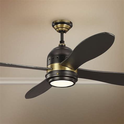 Enjoy fast delivery, best quality and cheap price. 56" Metrograph Bronze and Antique Brass LED Ceiling Fan ...