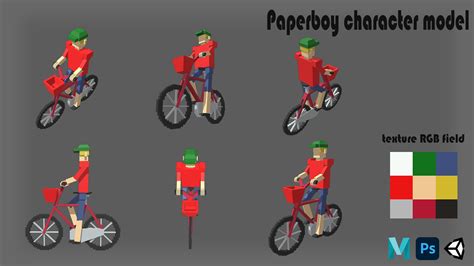 Artstation Paperboy Character Model