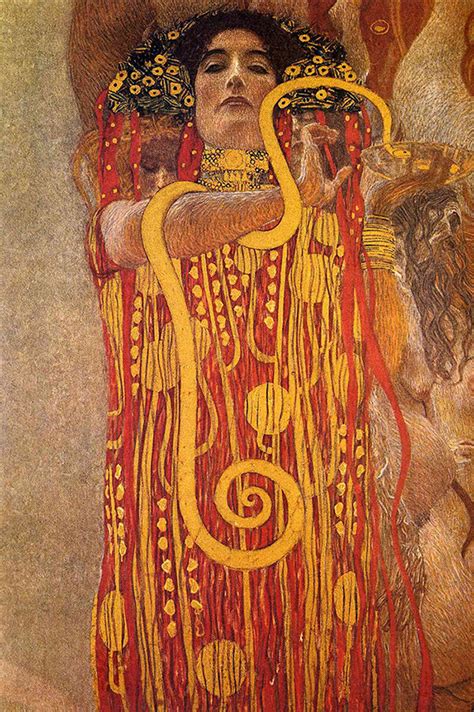 Gustav Klimt Hygeia Reproducci N Art Stica De Etsy