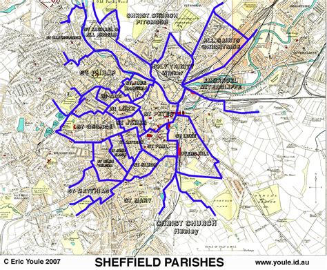 The Sheffield Indexers Sheffield Genealogy Links Map Of Sheffield