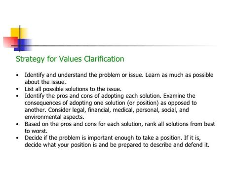 values clarification approach - Google Search | Values education, Understanding, Learning