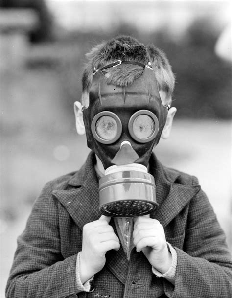 Boy In A Gas Mask 1943 Photo By Don Coltman Gas Mask Aesthetic