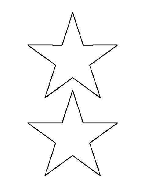 Image Result For 5x5 Star Template Star Template Printable Star