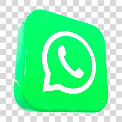 Ícone 3d Whatsapp Elemento Para Composição Png Transparente Sem Fundo