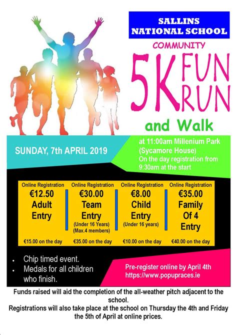 The lineup that has been in the works since the start of the year has finally been revealed. Sallins National School Community 5K Fun Run & Walk 2019 ...