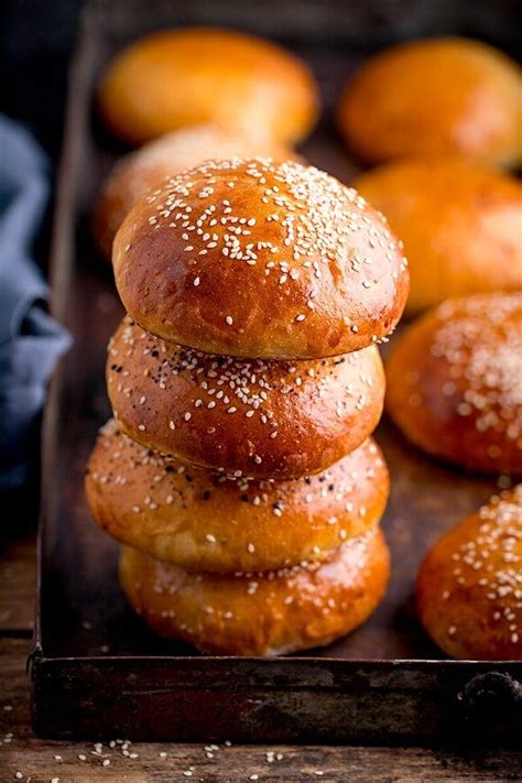 Soft And Light Brioche Burger Buns Nicky S Kitchen Sanctuary