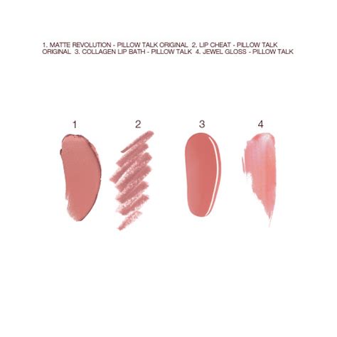 Discover the secret to luscious lips with the charlotte tilbury pillow talk lip secrets kit, a set of four luxurious lip products in the brand's pillow talk shade designed to promote the perfect pout. Pillow Talk Lip Secrets: Nude-pink Lip Makeup Kit ...