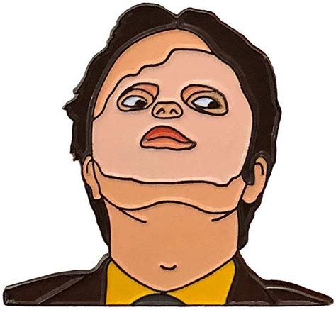 Just a fun caricature of the office's dwight schruite. Amazon.com: Balanced Co. Dwight Schrute Mask Enamel Pin ...
