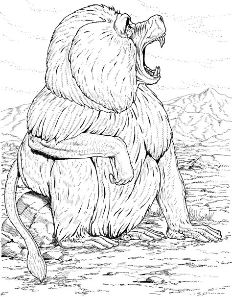 Use the black & white printable as a coloring page. Primate Coloring Pages