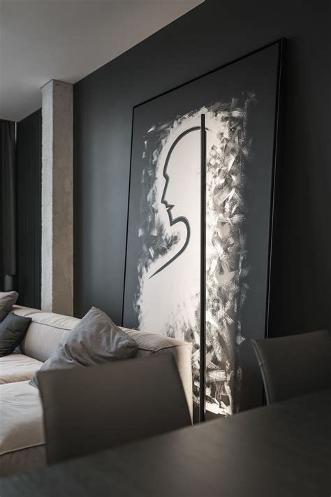 Stylish Apartment In Kiev On Behance Gray Interior Home Interior
