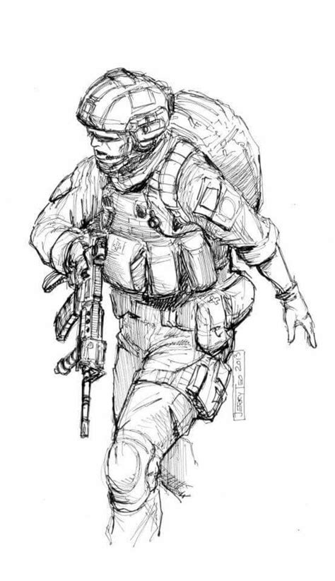 Pin By Nemera On Military Stuff Military Drawings Soldier Drawing