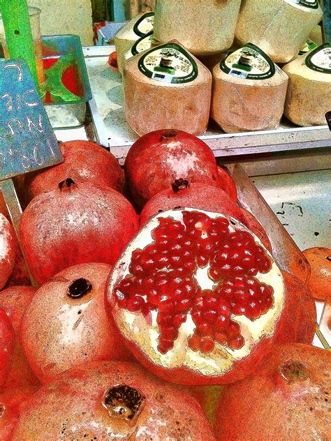 Pomegranates In Open Market Photograph By Lesa Fine Fine Art America