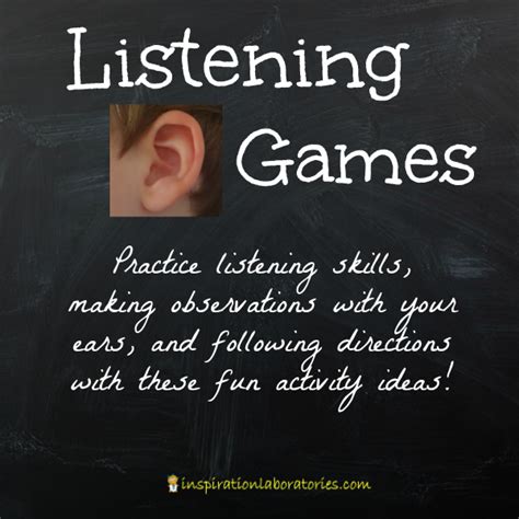 Listening Games Inspiration Laboratories