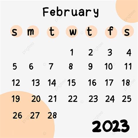 Pink Calendar Vertical Calendar February Calendar Cute Calendar