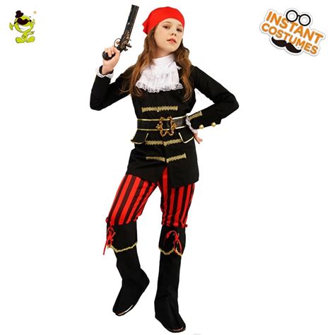 New Arrival Girls Pirate Dress Role Play Caribbean Pirate Outfit