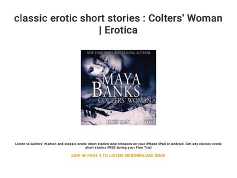 Classic Erotic Short Stories Colters Woman Erotica