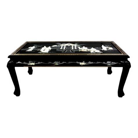 Oriental Furniture Mother Of Pearl Coffee Table With Claw Feet Wayfair