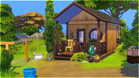 Converted Shed Micro Home The Sims 4 Speed Build Youtube