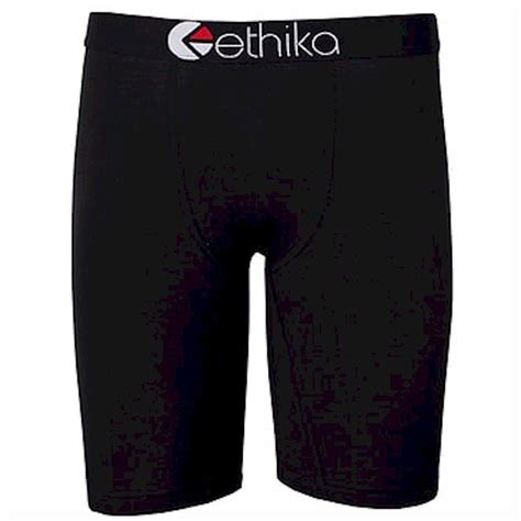 Ethika Mens The Staple Fit Black Out Boxer Brief Underwear