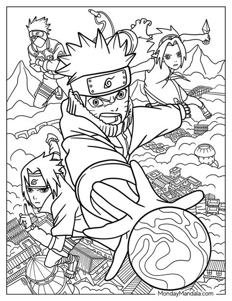 20 Naruto Coloring Pages Free Pdf Printables