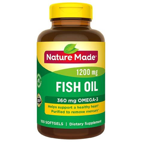 Nature Made Fish Oil 1200 Mg Softgels 1source