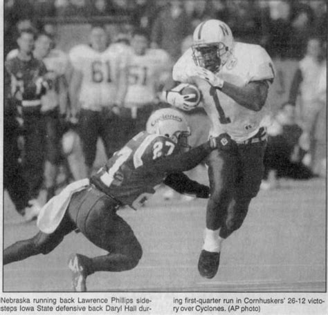 Get the latest news and information for the nebraska cornhuskers. 1994 Nebraska-Iowa State football newspaper photos | HuskerMax