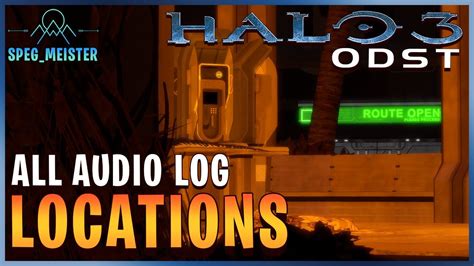 Halo 3 Odst All 30 Audio Log Locations Record Store Owner