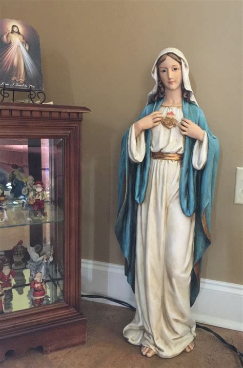 Immaculate Heart Of Mary Statue 37