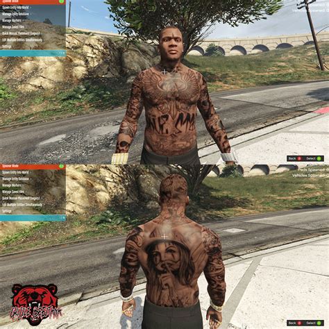 Franklin Michael And Trevor Tattoos Gta5