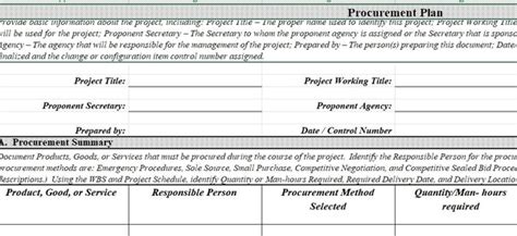 Quality Baseline Plan Excel Templates