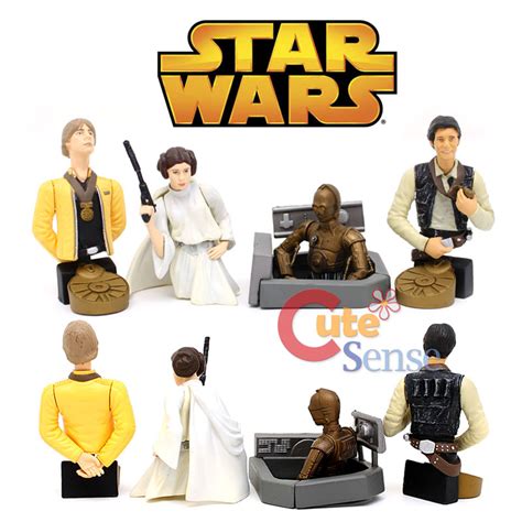 Star Wars Gentle Giant Lfl Mini Bust Figure Set Han Luke Leia C 3po Ebay