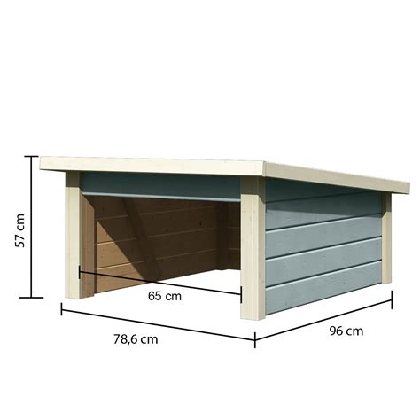 There are no rear or side walls, these could be added by the buyer to covert this structure into an enclosed shed or garage. Mähroboter Garage Seidengrau Dach aus Massivholz Carport ...