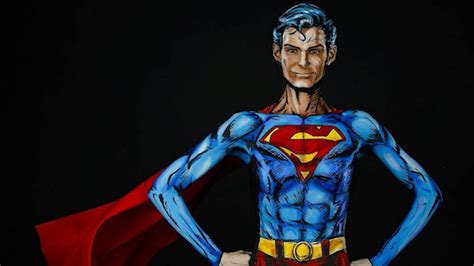 Step Inside The Studio As A Body Artist Transforms Into Superman Youtube