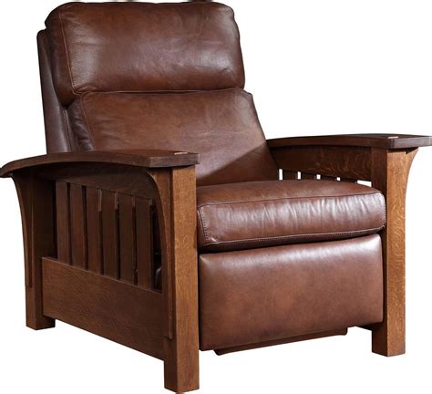 This amish mission recliner chair boasts an unparalleled level of craftsmanship in handmade furniture. Stickley Oak Mission Classics Loose Cushion Bow Arm Morris ...