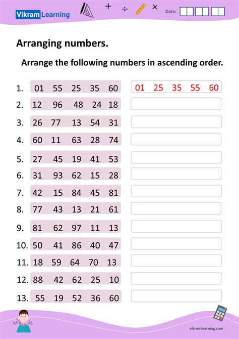 Download Arranging Numbers In Ascending Order And Descending Order
