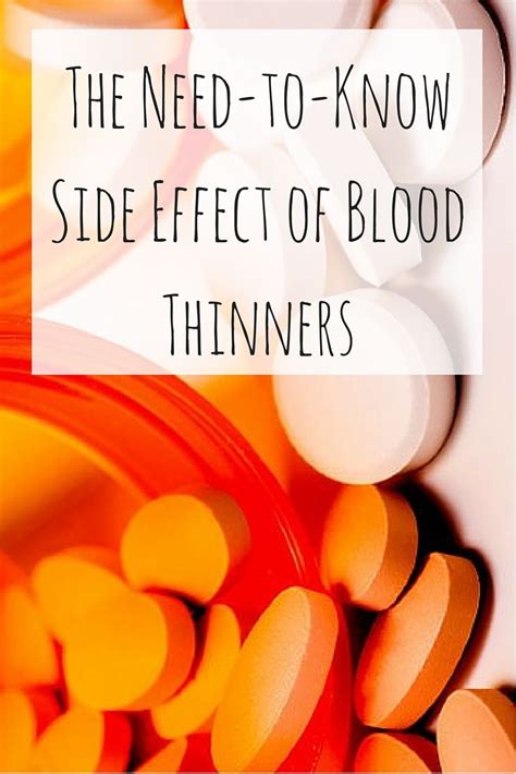 The Side Effect Of Blood Thinners That May Take You By Surprise Blood