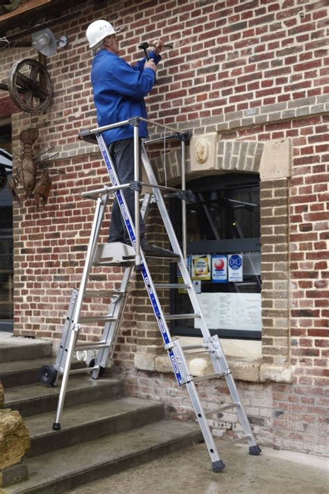 An adjustable ladder comes in very handy not just for fixtures but also for painting jobs on high walls and design changes on your ceilings. Sherpascopic Telescopic Step Ladder to EN131-7