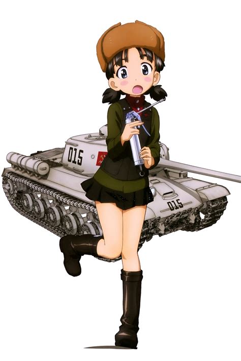 Image Nina With Tankpng Girls Und Panzer Wiki Fandom Powered By