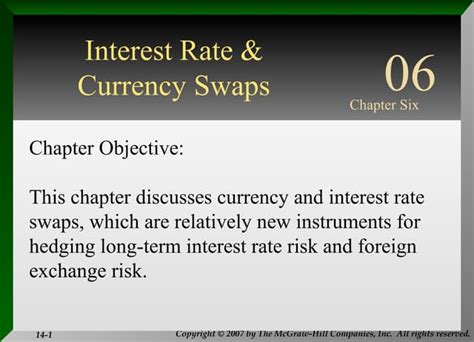 Interest Rates And Currency Swaps Ppt