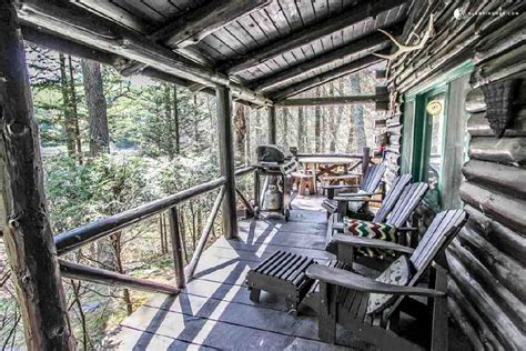 Lakefront Log Cabin Rental In Adirondack Park