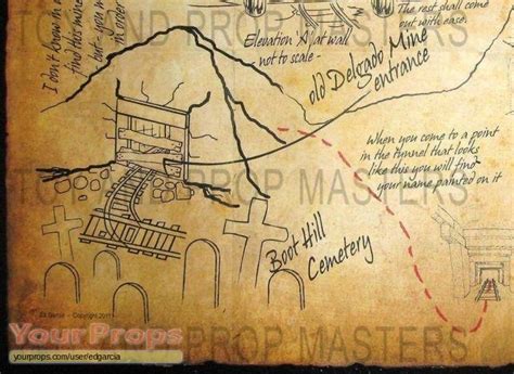 Back To The Future 3 Doc Brown Bttf Delorean Map Prop To Marty Mcfly
