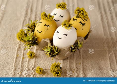 Painted Easter Eggs Stock Image Image Of Element Composition 143075991
